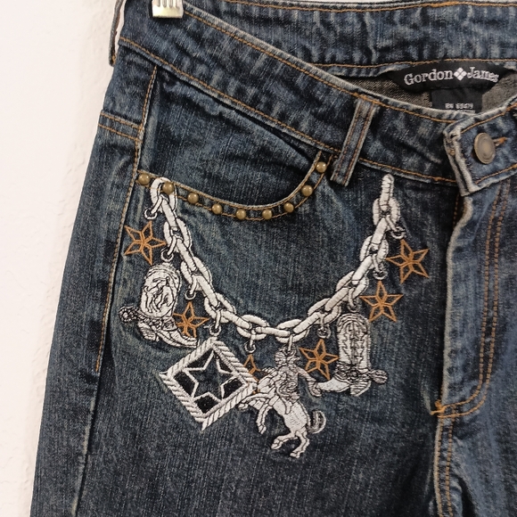 Gordon James Embroidered Boot Jeans - Picture 3 of 8